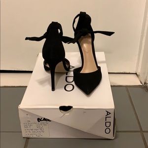 Aldo states ankle-tie stilettos - black